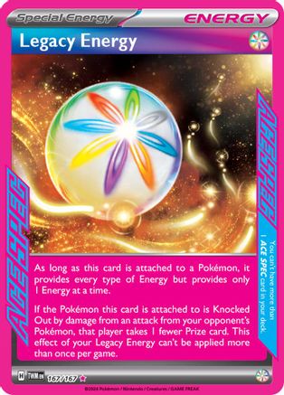 Legacy Energy 167  - Holofoil - ACE SPEC Rare
