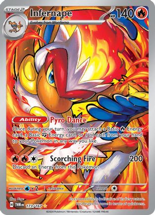 Infernape 173/167  - Holofoil - Illustration Rare