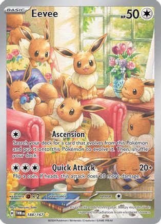 Eevee 188/167  - Holofoil - Illustration Rare