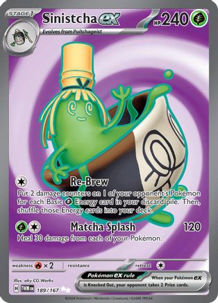 Sinistcha ex 189/167  - Holofoil - Ultra Rare