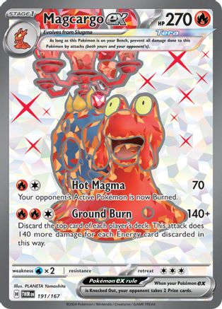 Magcargo ex 191/167  - Holofoil - Ultra Rare
