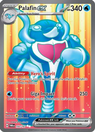 Palafin ex 193/167  - Holofoil - Ultra Rare