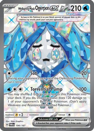 Wellspring Mask Ogerpon ex 194/167  - Holofoil - Ultra Rare