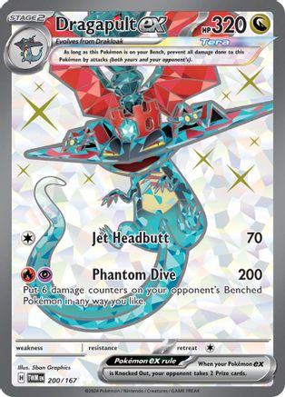 Dragapult ex 200/167  - Holofoil - Ultra Rare