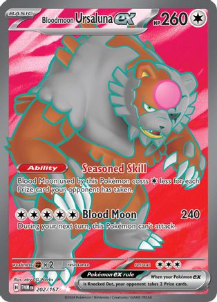 Bloodmoon Ursaluna ex 202/167  - Holofoil - Ultra Rare