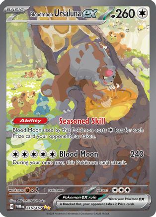 Bloodmoon Ursaluna ex 216/167  - Holofoil - Special Illustration Rare
