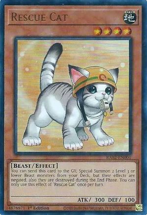 Rescue Cat (Alternate Art) (UR) [RA02-EN001] Ultra Rare