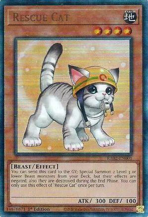 Rescue Cat (Art alternatif) (PUR) [RA02-EN001] Prismatic Ultimate Rare 