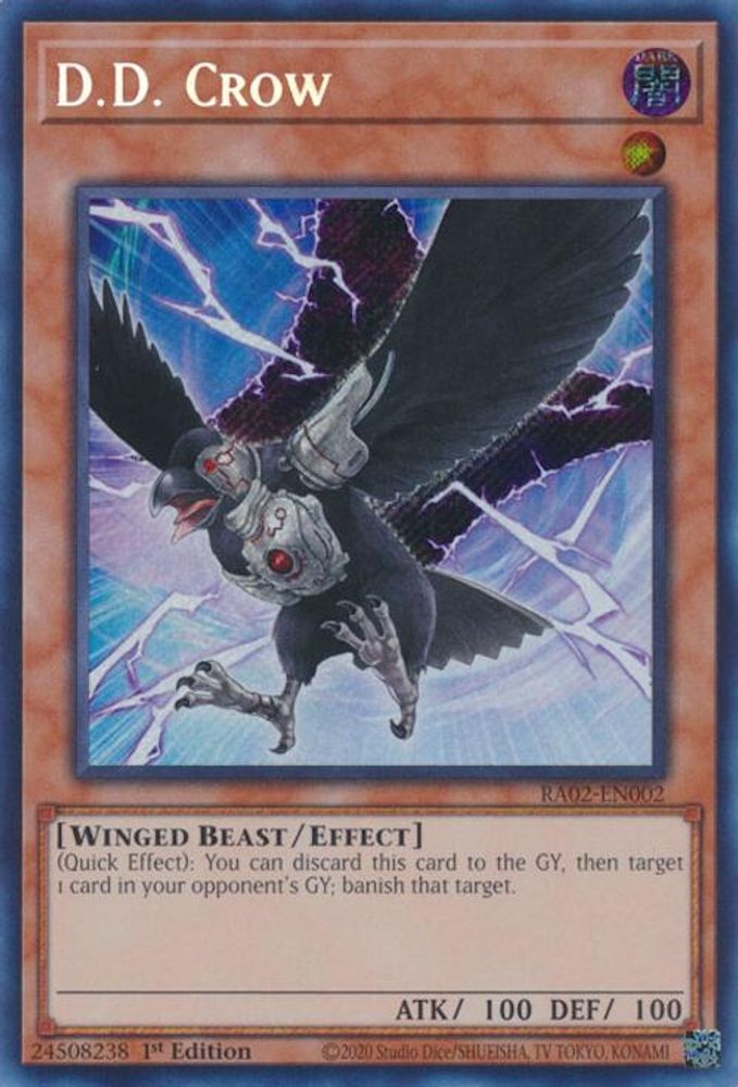 D.D. Crow (Secret Rare) (RA02-EN002) - Secret Rare
