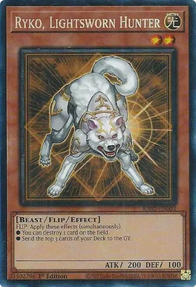 Ryko, chasseur lige lumière (PCR) [RA02-EN003] Rare de collectionneur prismatique 