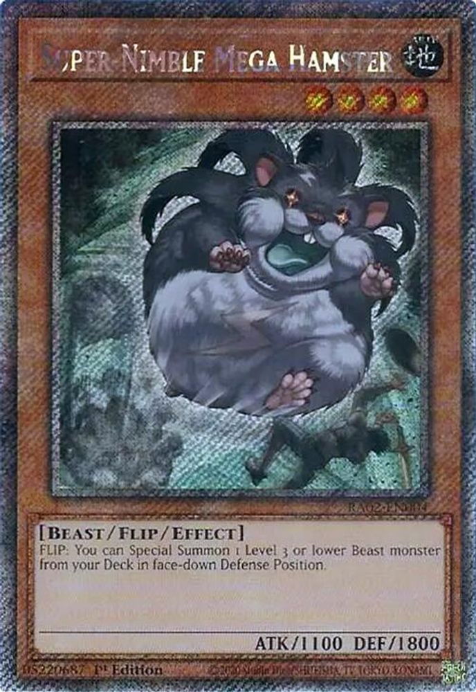 Méga Hamster super agile (Platinum Secret Rare) [RA02-EN004] Platinum Secret Rare 
