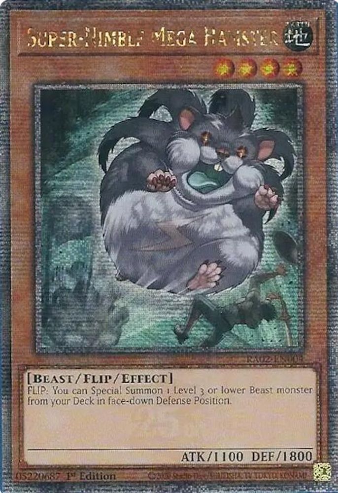 Super-Nimble Mega Hamster (Quarter Century Secret Rare) (RA02-EN004) - Quarter Century Secret Rare