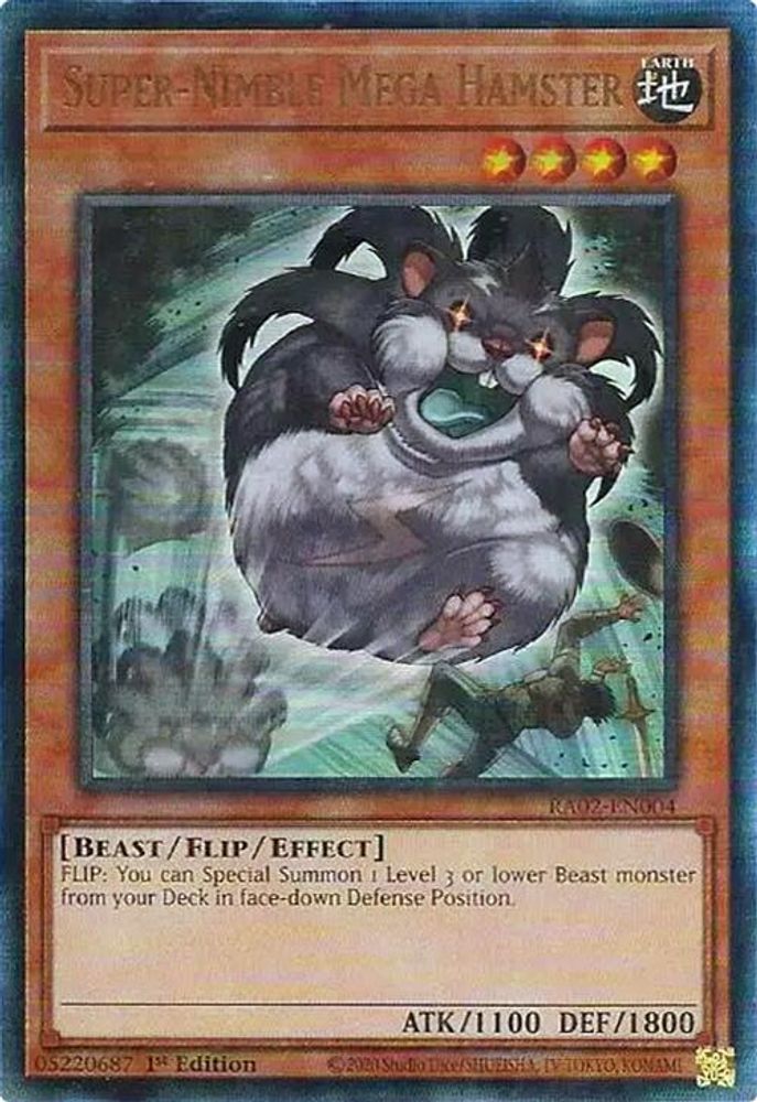 Super-Nimble Mega Hamster (PUR) (RA02-EN004) - Prismatic Ultimate Rare