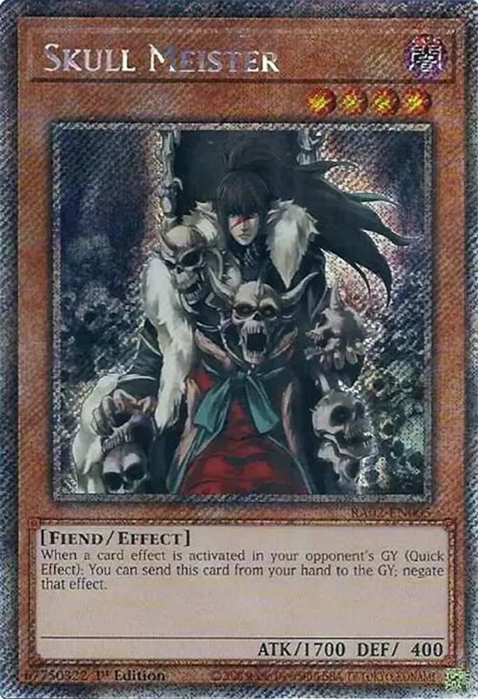 Crâne Meister (Platinum Secret Rare) [RA02-EN005] Platinum Secret Rare 