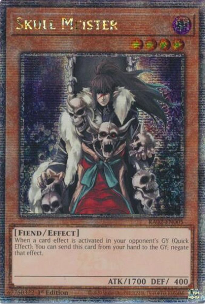 Skull Meister (Quarter Century Secret Rare) (RA02-EN005) - Quarter Century Secret Rare
