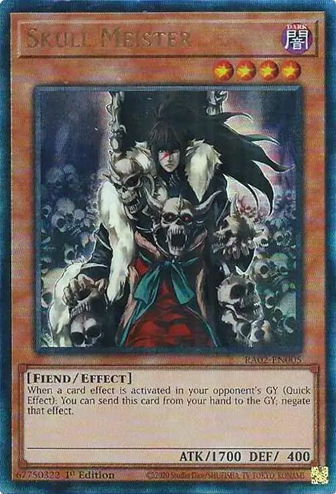 Skull Meister (PUR) [RA02-EN005] Prismatique Ultimate Rare 