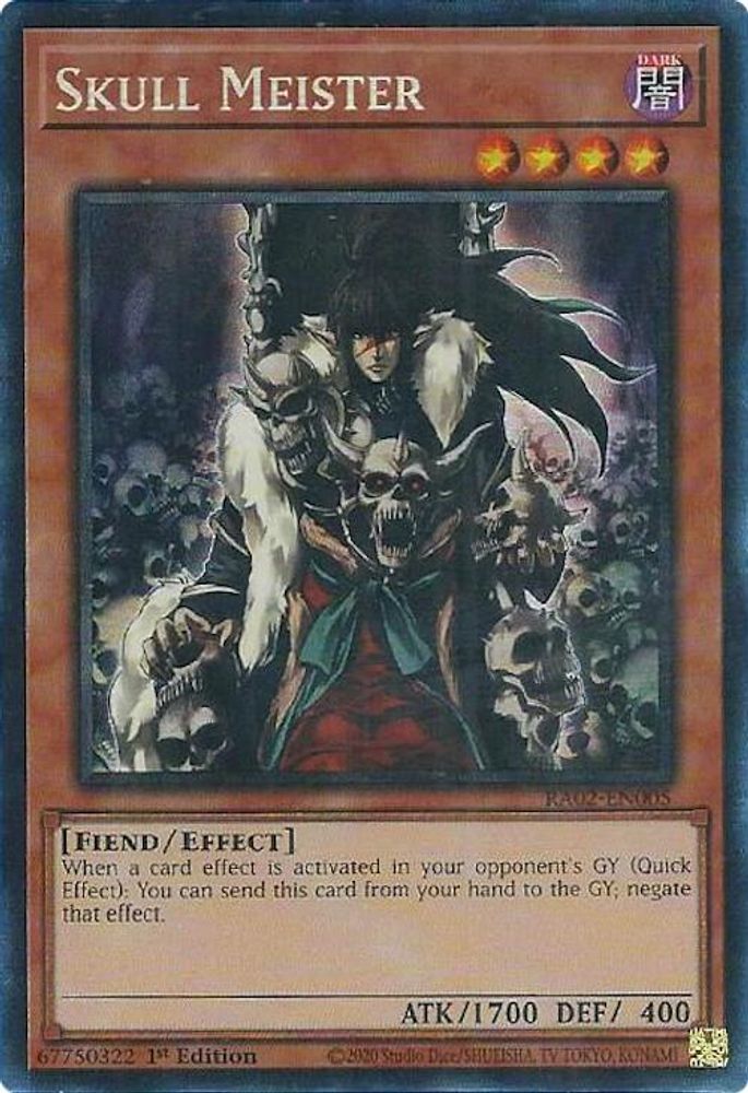 Skull Meister (PCR) [RA02-EN005] Rare de collectionneur prismatique 