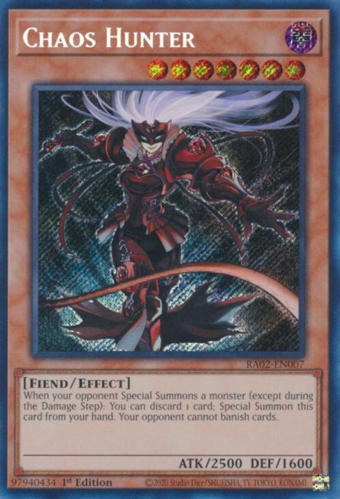 Chaos Hunter (Secret Rare) (RA02-EN007) - Secret Rare