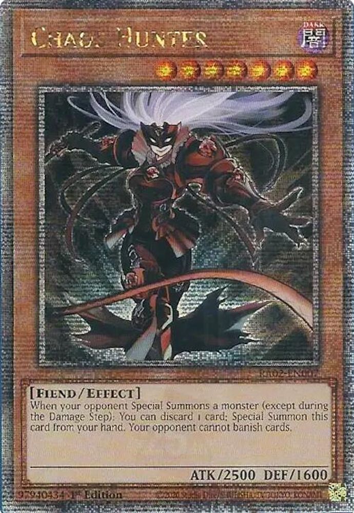 Chaos Hunter (Quarter Century Secret Rare) (RA02-EN007) - Quarter Century Secret Rare