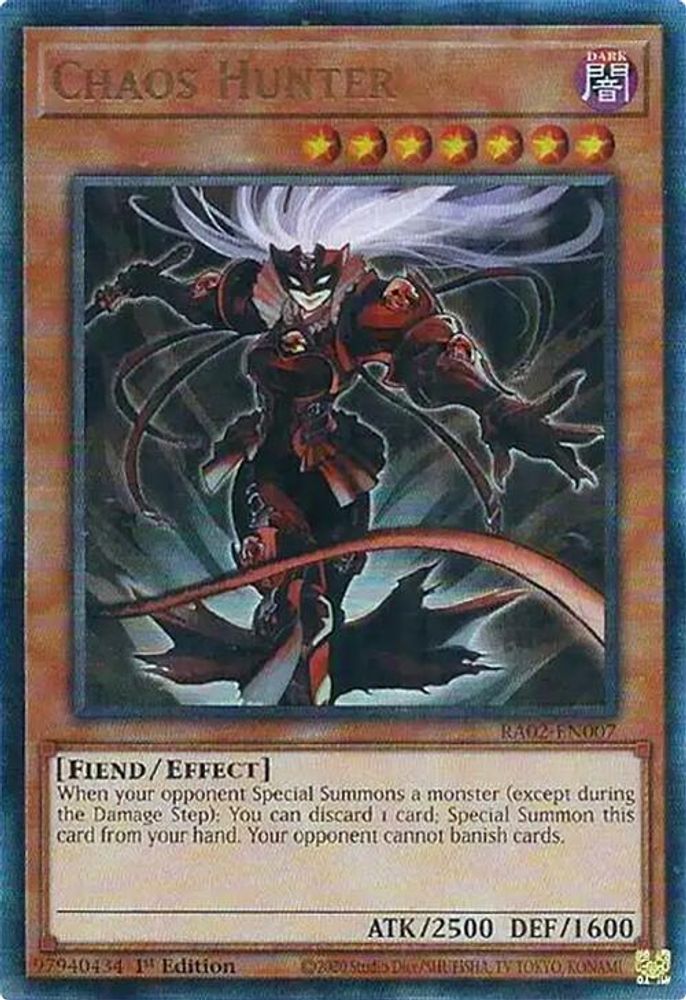 Chaos Hunter (PUR) (RA02-EN007) - Prismatic Ultimate Rare