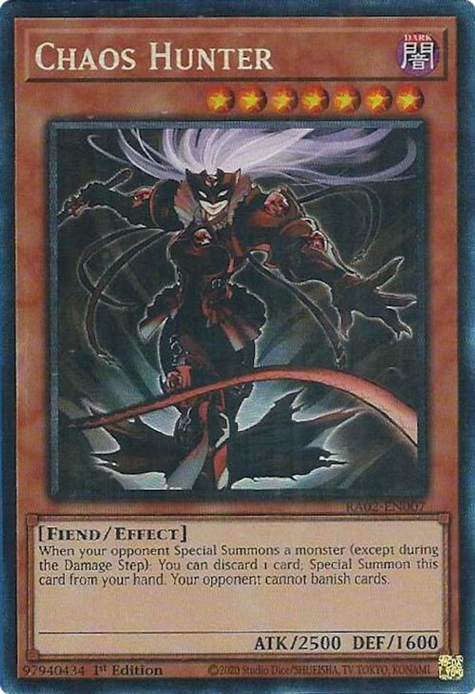Chaos Hunter (PCR) (RA02-EN007) - Prismatic Collector's Rare