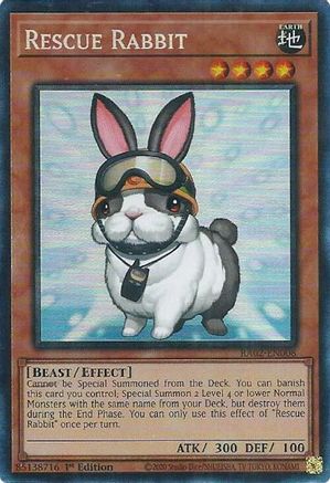 Rescue Rabbit (PCR) [RA02-EN008] Collectionneur prismatique rare 