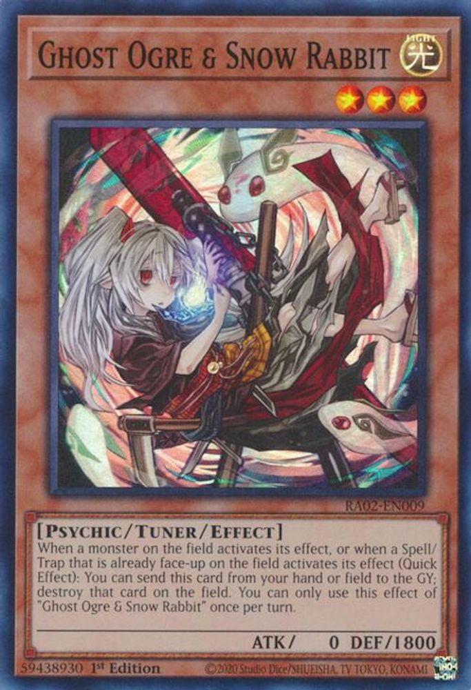 Ghost Ogre & Snow Rabbit (Alternate Art) (RA02-EN009) - Super Rare