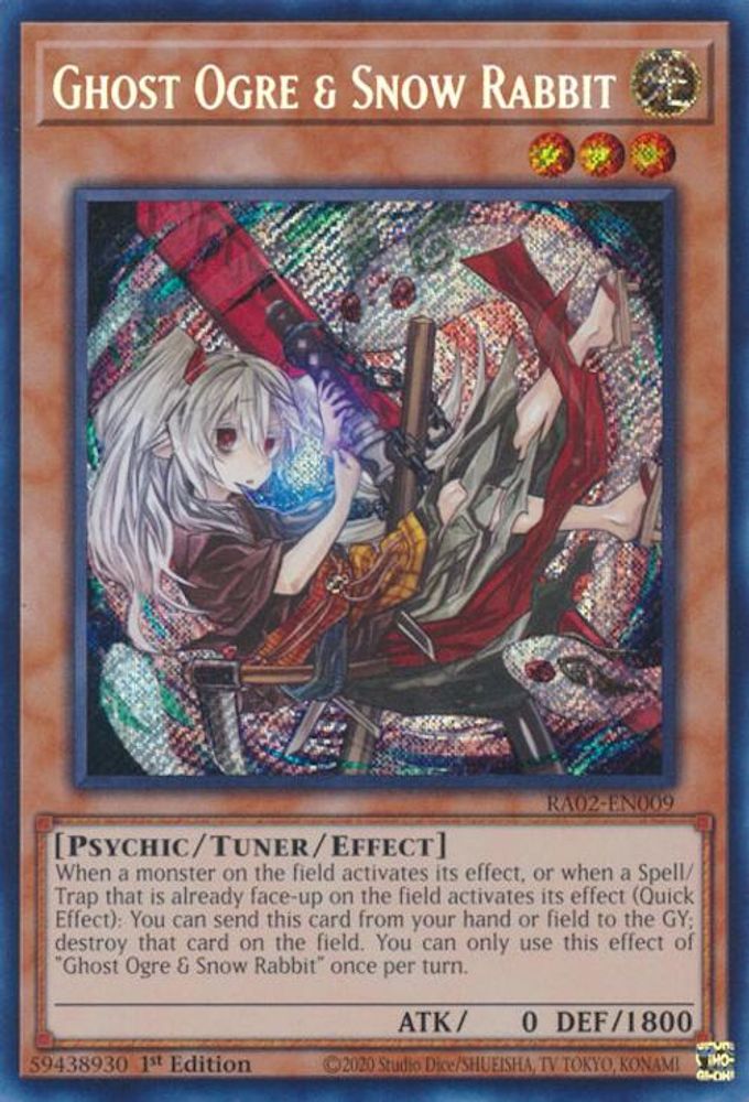 Ogre fantôme et lapin des neiges (art alternatif) (secret rare) [RA02-EN009] secret rare 