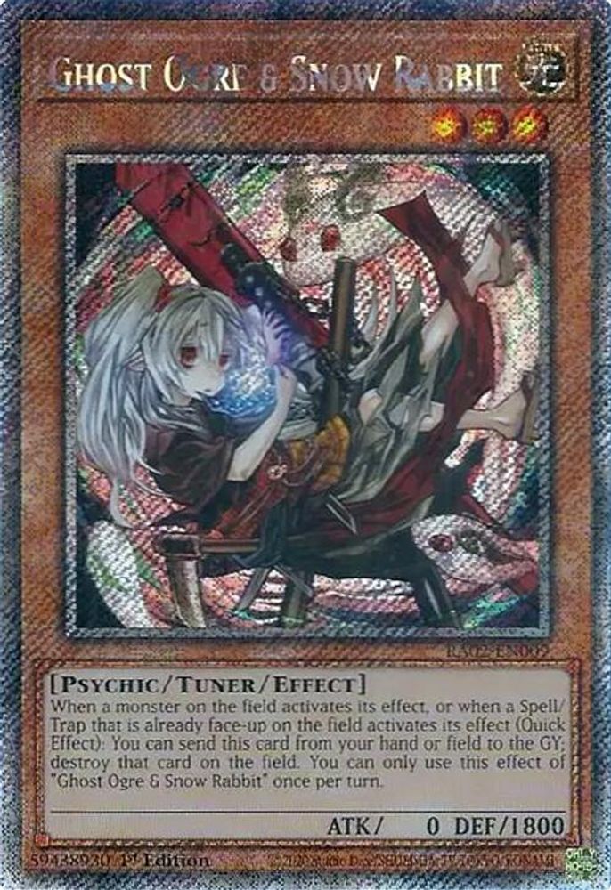 Ogre fantôme et lapin des neiges (art alternatif) (Platinum Secret Rare) [RA02-EN009] Platinum Secret Rare 