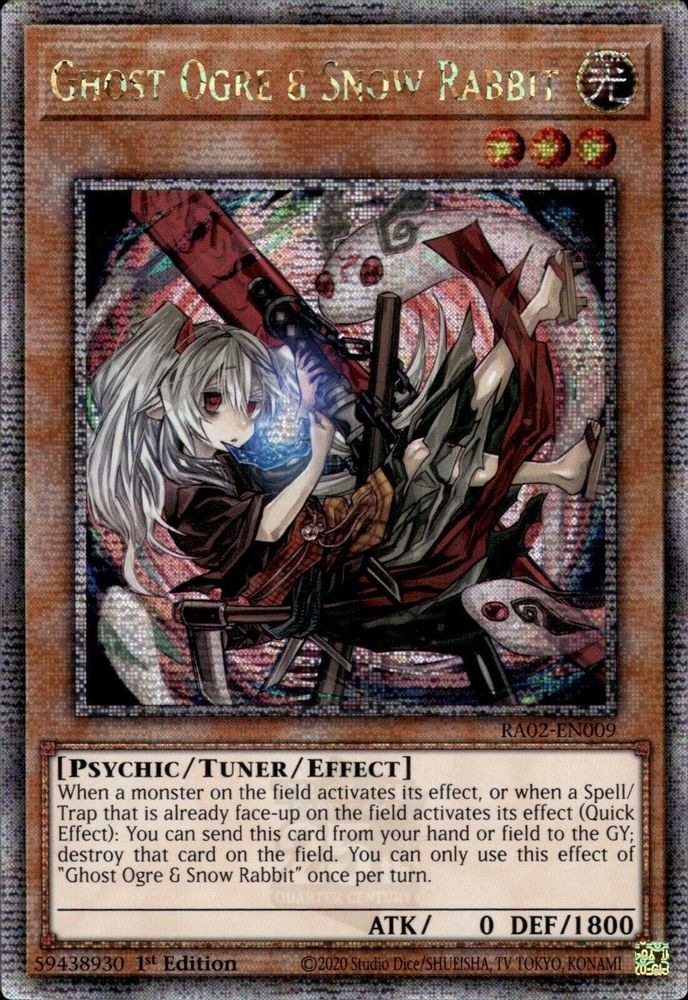 Ogre fantôme et lapin des neiges (art alternatif) (quartier de siècle secret rare) [RA02-EN009] quart de siècle secret rare 