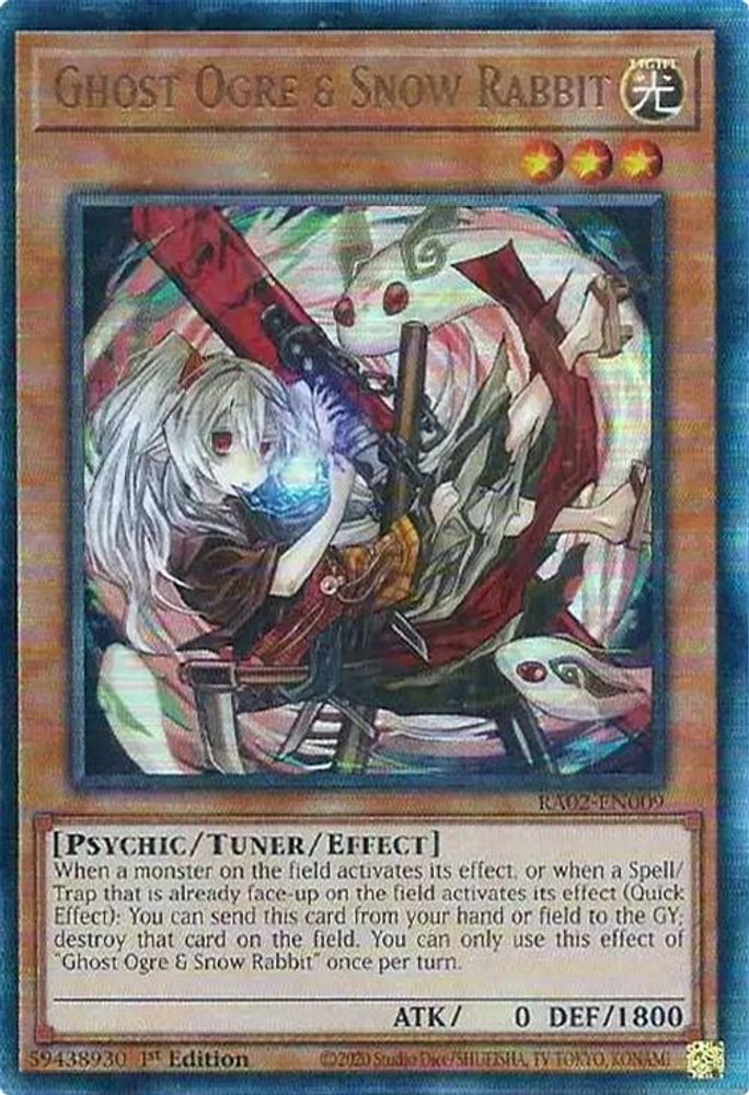 Ghost Ogre & Snow Rabbit (Alternate Art) (PUR) (RA02-EN009) - Prismatic Ultimate Rare