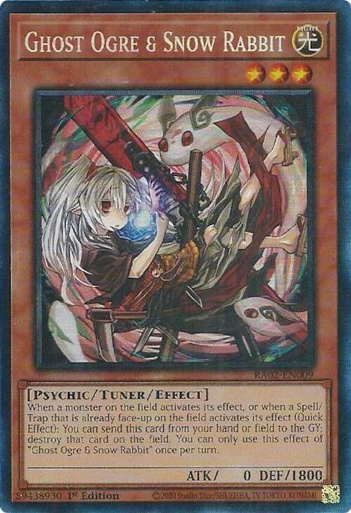 Ghost Ogre et Snow Rabbit (Art alternatif) (PCR) [RA02-EN009] Rare de collection prismatique 
