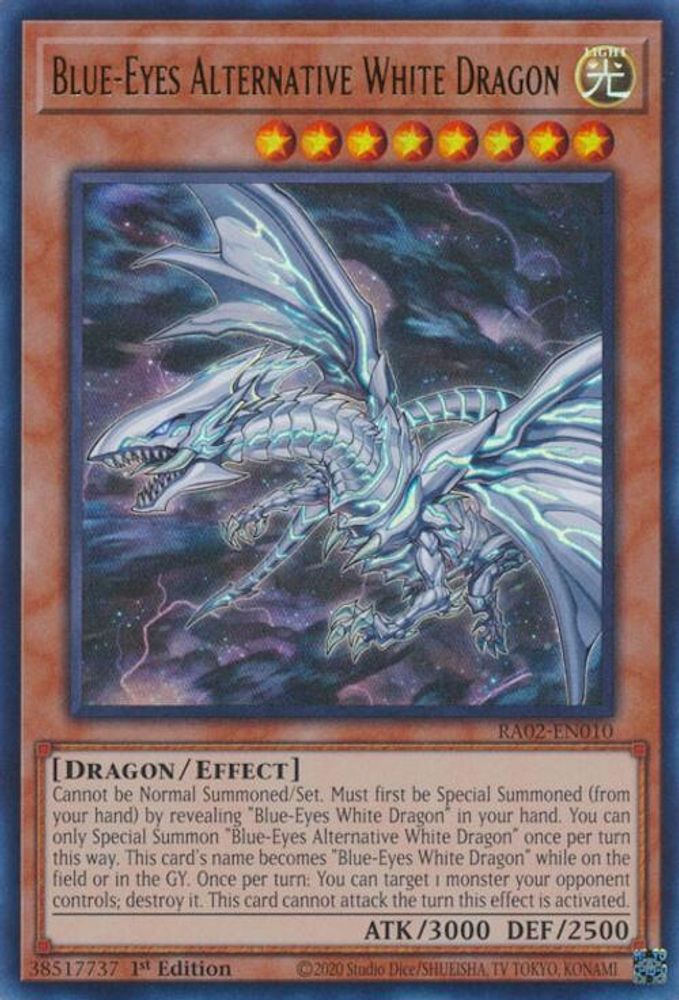 Blue-Eyes Alternative White Dragon (RA02-EN010) - Super Rare