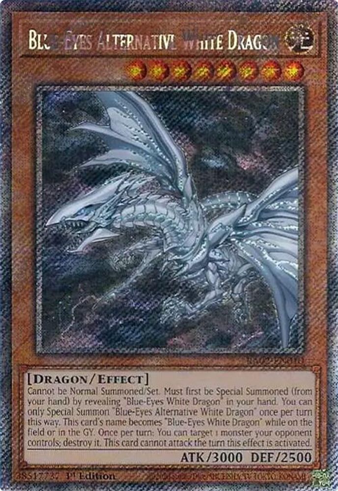 Blue-Eyes Alternative White Dragon (Platinum Secret Rare) (RA02-EN010) - Platinum Secret Rare