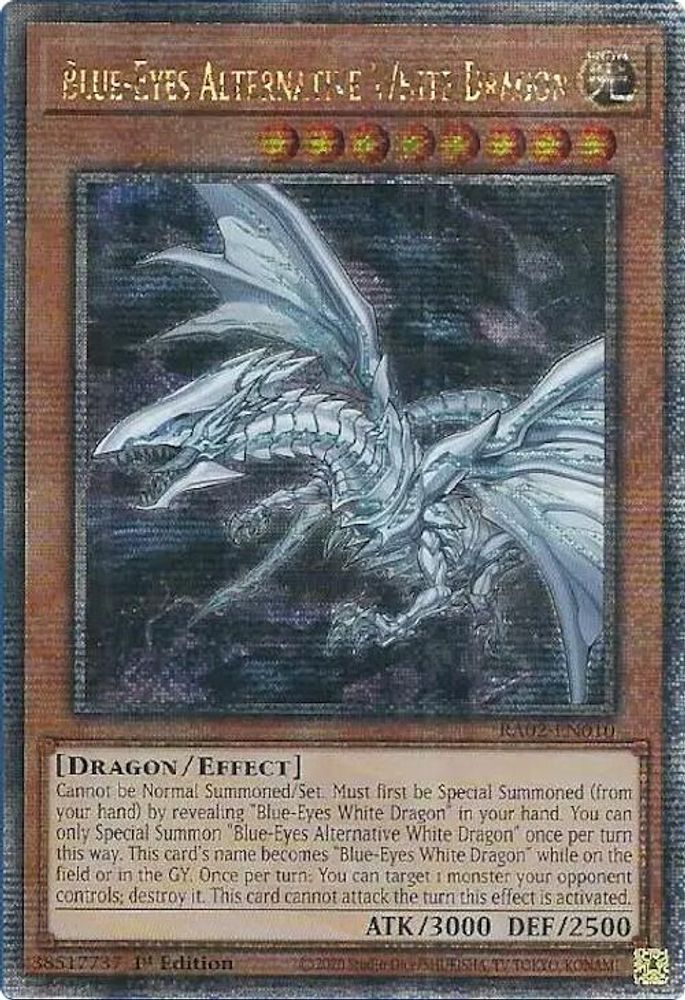 Blue-Eyes Alternative White Dragon (Quarter Century Secret Rare) (RA02-EN010) - Quarter Century Secret Rare