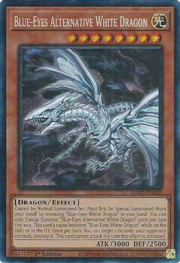 Blue-Eyes Alternative White Dragon (PCR) (RA02-EN010) - Prismatic Collector's Rare