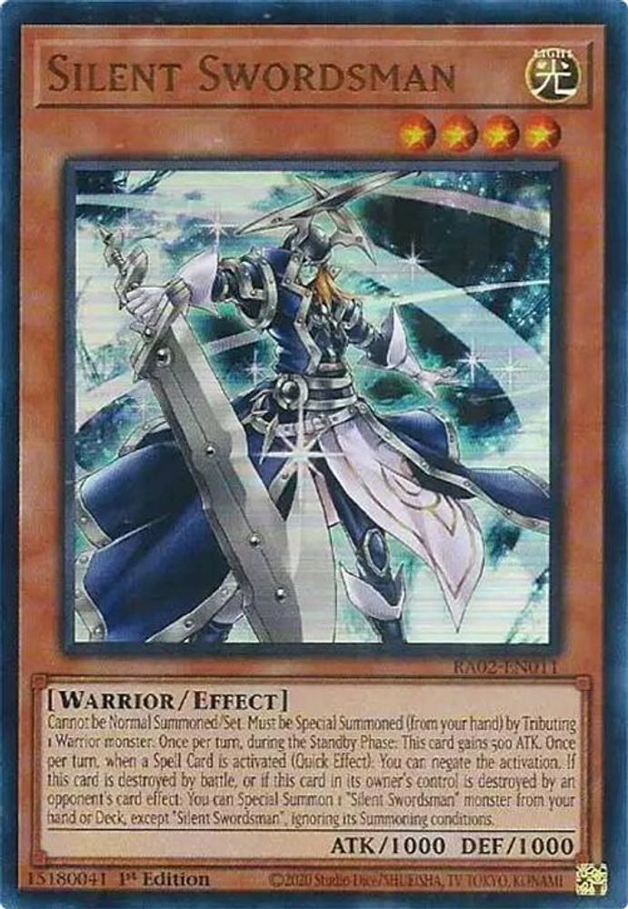 Silent Swordsman (UR) (RA02-EN011) - Ultra Rare
