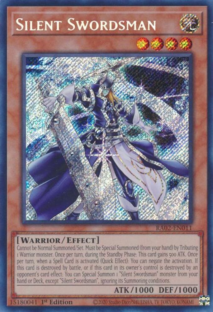Silent Swordsman (Secret Rare) (RA02-EN011) - Secret Rare