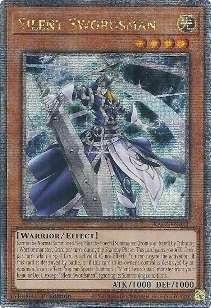 Silent Swordsman (Quart de siècle secret rare) [RA02-EN011] Quart de siècle secret rare 