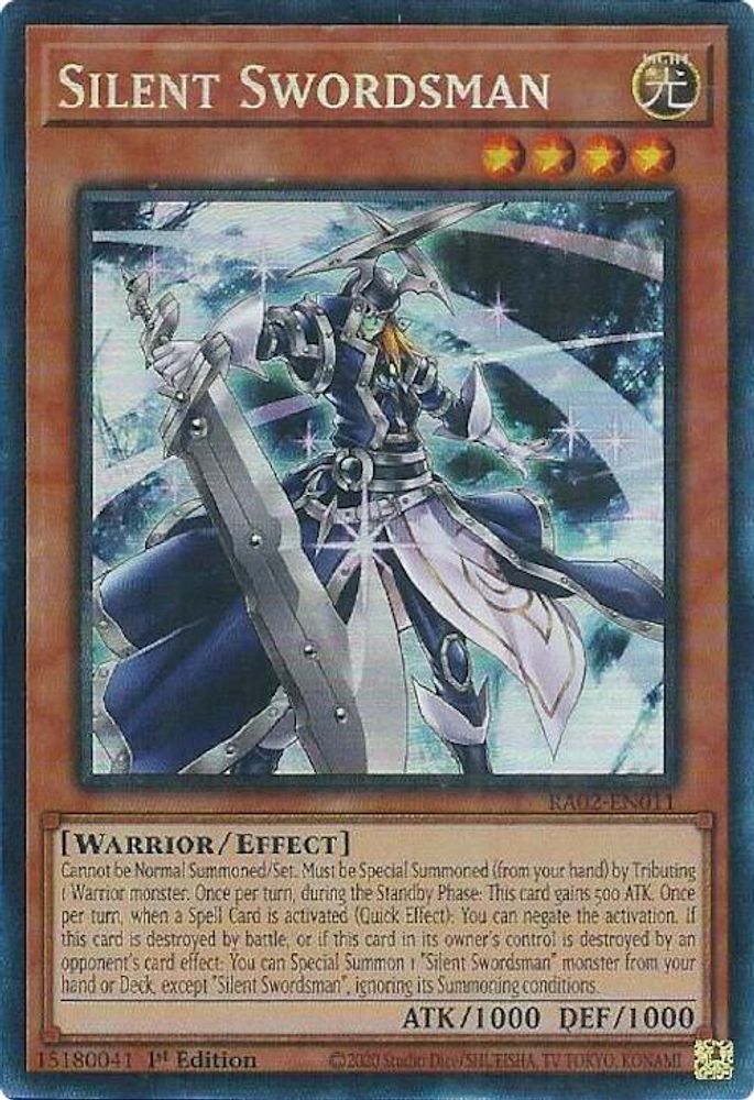 Silent Swordsman (PCR) [RA02-EN011] Rare de collection prismatique 