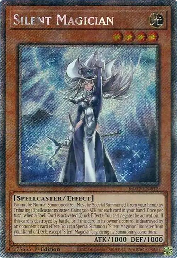 Silent Magician (Platinum Secret Rare) (RA02-EN012) - Platinum Secret Rare