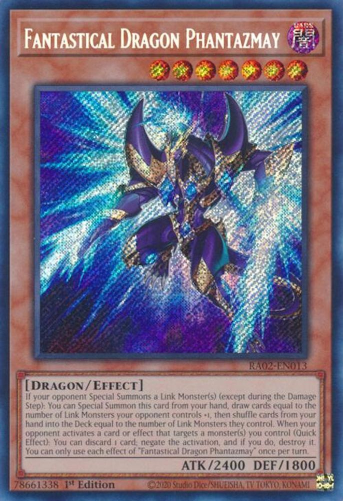 Fantastical Dragon Phantazmay (Alternate Art) (Secret Rare) (RA02-EN013) - Secret Rare