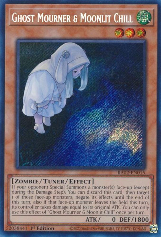 Ghost Mourner & Moonlit Chill (Alternate Art) (Secret Rare) (RA02-EN015) - Secret Rare