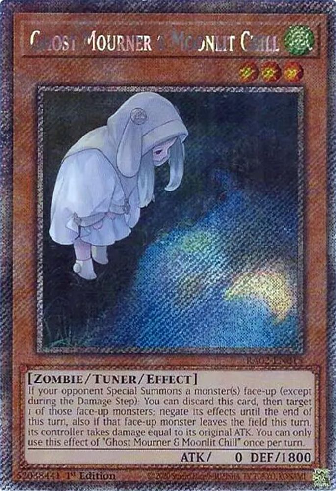 Ghost Mourner & Moonlit Chill (Alternate Art) (Platinum Secret Rare) (RA02-EN015) - Platinum Secret Rare