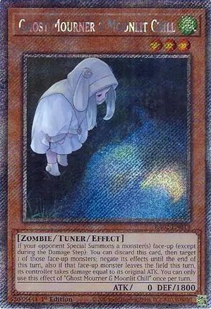 Ghost Mourner & Moonlit Chill (Alternate Art) (Platinum Secret Rare) (RA02-EN015) - 25th Anniversary Rarity Collection II 1st Edition
