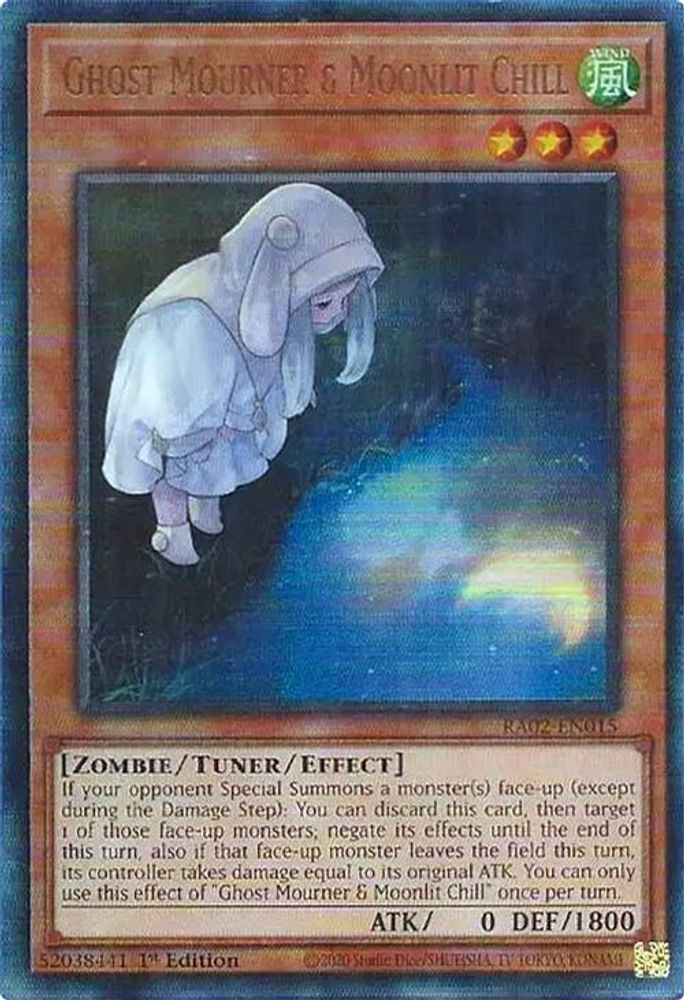 Ghost Mourner & Moonlit Chill (Alternate Art) (PUR) (RA02-EN015) - Prismatic Ultimate Rare