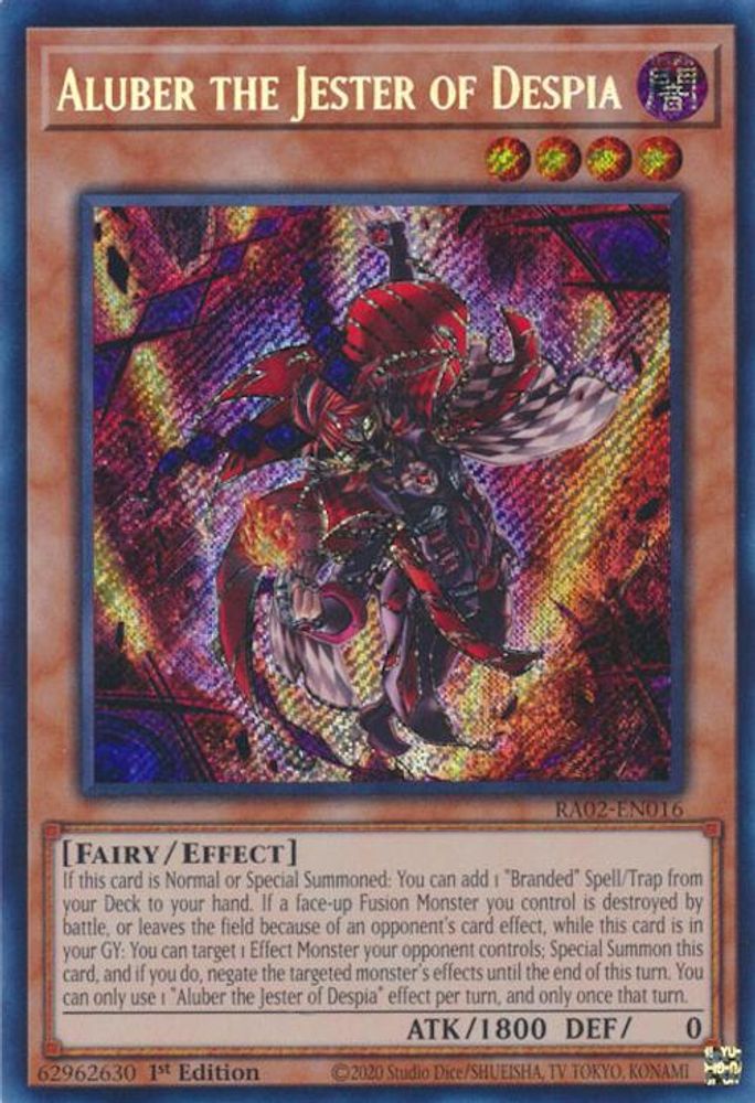 Aluber the Jester of Despia (Secret Rare) (RA02-EN016) - Secret Rare