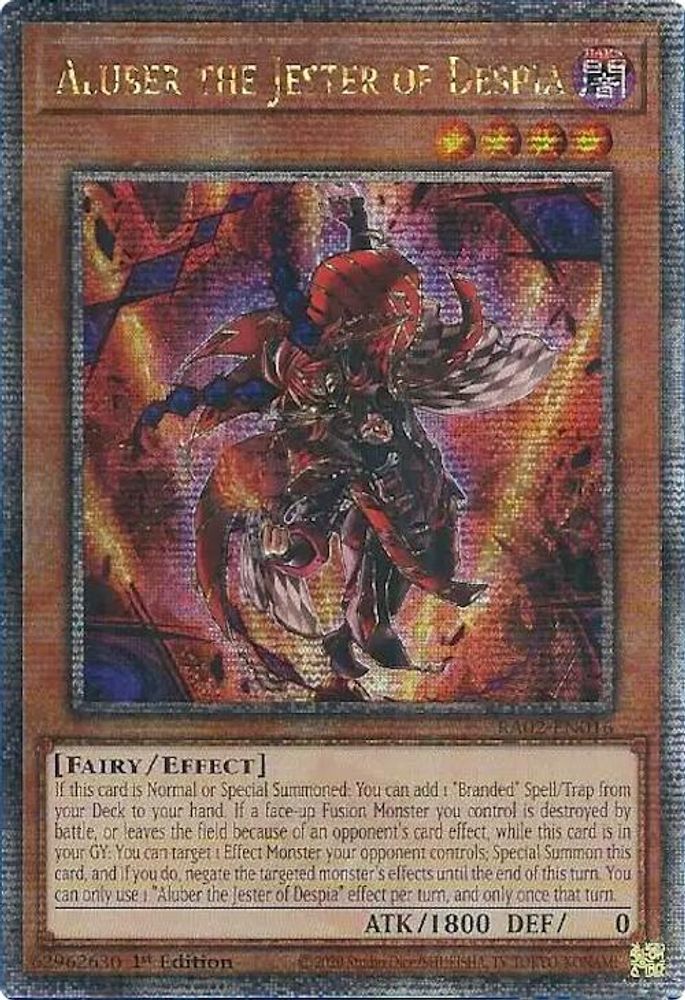 Aluber le bouffon de Despia (Quarter Century Secret Rare) [RA02-EN016] Quarter Century Secret Rare 