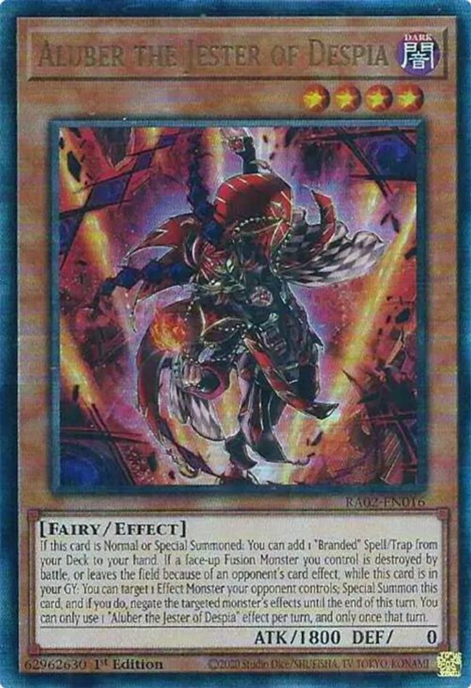 Aluber le bouffon de Despia (PUR) [RA02-EN016] Prismatic Ultimate Rare 