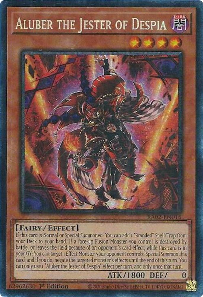 Aluber le bouffon de Despia (PCR) [RA02-EN016] Rare de collection prismatique 